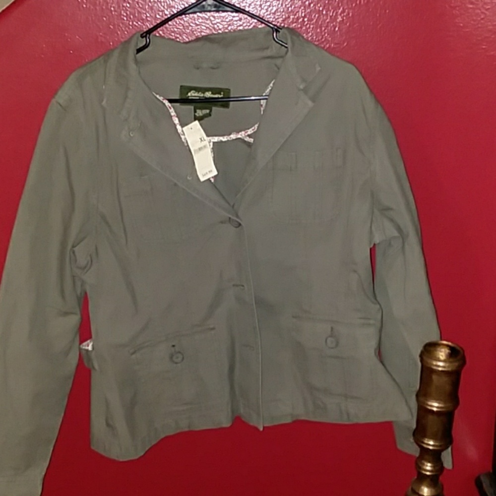 Eddie Bauer jacket olive green nwt